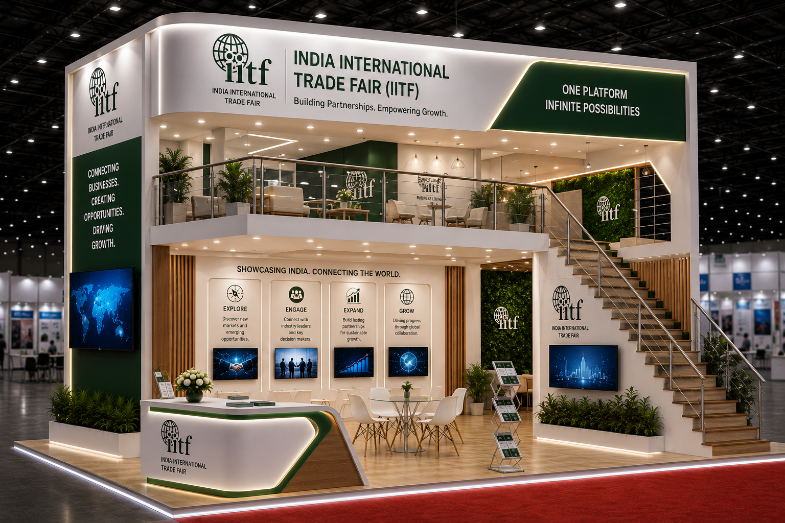 Double-Decker Exhibition Stand Designs for India International Trade Fair (IITF)